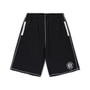 Men's Black, White Brooklyn Nets Big and Tall Contrast Stitch Knit Shorts