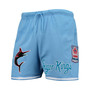 Men's Light Blue Miami Marlins City Edition Mesh Shorts