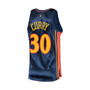 Men's Stephen Curry Navy Golden State Warriors 2009 Hardwood Classics Authentic Jersey