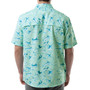 Men's Tonal Bills Short Sleeve Printed Fishing Shirt