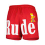 Men's Red The Simpsons Rude Shorts