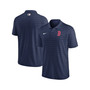 Men's Navy Boston Red Sox Authentic Collection Victory Striped Performance Polo Shirt
