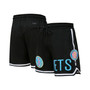 Men's Black Brooklyn Nets Washed Neon Shorts