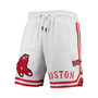 Men's White Boston Red Sox Team Logo Shorts