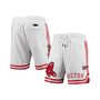 Men's White Boston Red Sox Team Logo Shorts