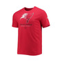 Men's Red Tampa Bay Buccaneers Combine Authentic Go For It T-shirt