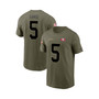 Men's Trey Lance Olive San Francisco 49ers 2022 Salute To Service Name and Number T-shirt