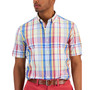 Men's Espuma Regular-Fit Plaid Button-Down Poplin Shirt, Created for Macy's