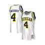 Men's Chris Webber White Michigan Wolverines Authentic Jersey