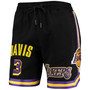 Men's Anthony Davis Black Los Angeles Lakers Player Shorts