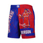Men's Allen Iverson Royal Philadelphia 76ers Hardwood Classics Player Burst Shorts