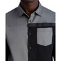 Men's Slim-Fit Colorblocked Button-Front Long-Sleeve Shirt
