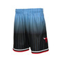 Men's Black and Light Blue Chicago Bulls 1995/96 Hardwood Classics Fadeaway Reload 3.0 Swingman Shorts