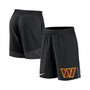 Men's Black Washington Commanders Stretch Performance Shorts