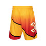 Men's Gold and Red Atlanta Hawks 1986/87 Hardwood Classics Fadeaway Reload 3.0 Swingman Shorts