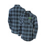 Men's NFL x Darius Rucker Collection by College Navy Seattle Seahawks Flannel Long Sleeve Button-Up Shirt