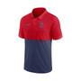 Men's Red, Navy Boston Red Sox Team Baseline Striped Performance Polo Shirt