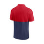 Men's Red, Navy Boston Red Sox Team Baseline Striped Performance Polo Shirt