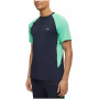 Men's Reflective Logo Color-Blocked Slim-Fit T-shirt