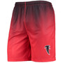Men's Black and Red Atlanta Falcons Historic Logo Pixel Gradient Training Shorts