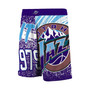 Men's Purple Utah Jazz Hardwood Classics Jumbotron Sublimated Shorts
