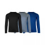 Men's Long Sleeve Moisture-Wicking Performance Tee, Pack of 3