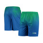 Men's Royal and Green Seattle Seahawks Historic Logo Pixel Gradient Training Shorts