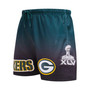 Men's Black, Green Green Bay Packers Ombre Mesh Shorts
