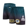 Men's Black, Green Green Bay Packers Ombre Mesh Shorts