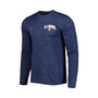 Men's Navy Illinois Fighting Illini Velocity Sideline Performance Space-Dye Long Sleeve T-shirt