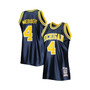 Men's Chris Webber Navy Michigan Wolverines 1991-92 Authentic Throwback College Jersey