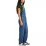 Women's Vintage-Style Cotton Denim Overalls