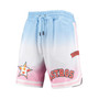 Men's Blue, Pink Houston Astros Team Logo Pro Ombre Shorts