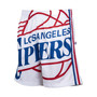 Men's White LA Clippers Hardwood Classics Big Face 2.0 Shorts