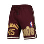 Men's Donovan Mitchell Wine Cleveland Cavaliers Player Replica Shorts