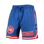 Men's Blue Detroit Pistons Chenille Shorts