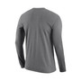 Men's Heathered Gray Alabama Crimson Tide Arch and Logo Two-Hit Long Sleeve T-shirt