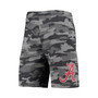 Men's Charcoal and Gray Alabama Crimson Tide Camo Backup Terry Jam Lounge Shorts