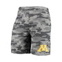 Men's Charcoal, Gray Minnesota Golden Gophers Camo Backup Terry Jam Lounge Shorts