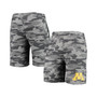 Men's Charcoal, Gray Minnesota Golden Gophers Camo Backup Terry Jam Lounge Shorts