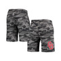 Men's Charcoal, Gray Oklahoma Sooners Camo Backup Terry Jam Lounge Shorts