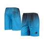 Men's Blue and Black Carolina Panthers Pixel Gradient Training Shorts