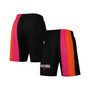 Men's Black Miami Heat Hardwood Classics Primary Logo Swingman Shorts