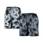 Men's Black Green Bay Packers Tie-Dye Shorts