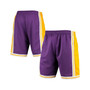 Men's Purple Los Angeles Lakers 1984 Hardwood Classics 75th Anniversary Swingman Shorts