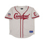 Men's #17 Cream Pittsburgh Crawfords Mesh Button-Down Replica Jersey