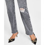 Women's Distressed High-Rise Straight-Leg Jeans, Created for Macy's
