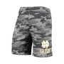 Men's Charcoal, Gray Notre Dame Fighting Irish Camo Backup Terry Jam Lounge Shorts