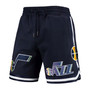 Men's Navy Utah Jazz Chenille Shorts