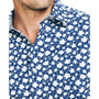 Men's Navtech Performance Moisture-Wicking Trim-Fit Printed Short-Sleeve Shirt